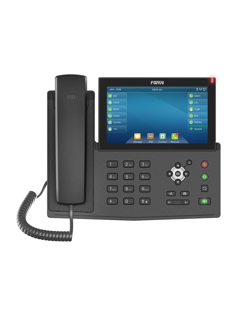 Fanvil-X7 Enterprise IP Phone a 7 inch capacitive touch screen for up to 116 DSS key entries, the  telephone also features 20 SIP lines, HD audio with Opus support, Built-in Bluetooth - Image 3