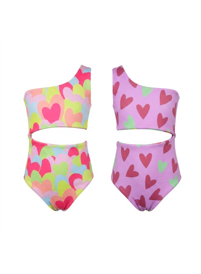 Onda Quick-Dry Stretch  Reversible Swimsuit for Girls - Image 2