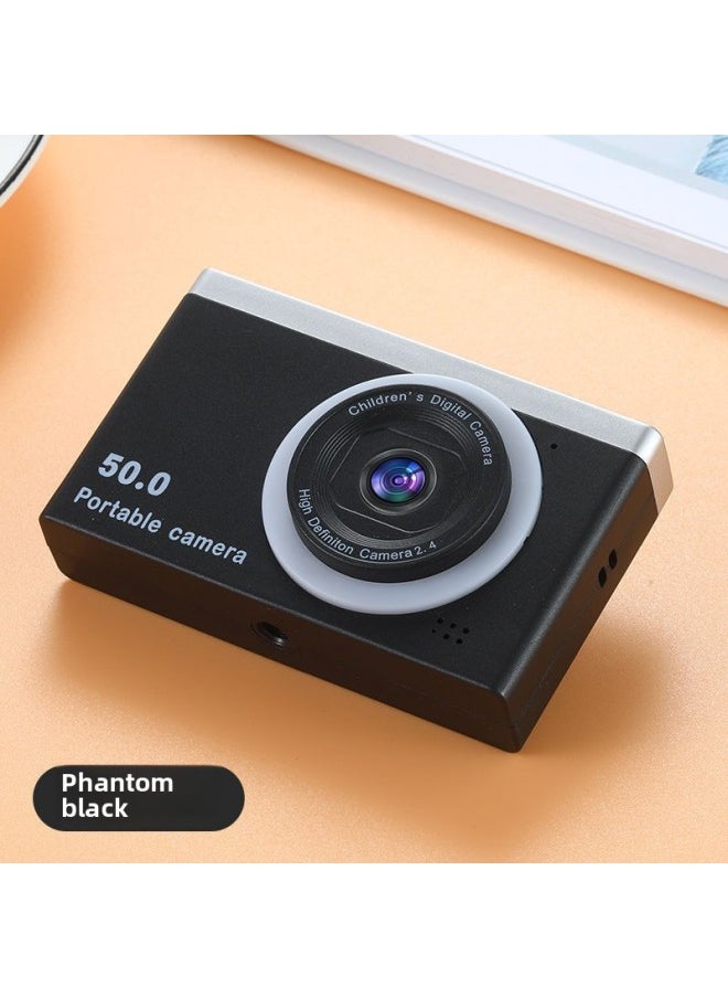 Generic Ccd Camera High-definition Dual-camera Digital Student Version Can Take Photos Can Be Transmitted Mobile Phone Listening To Music Travel Record Camera-Body Color:Star Black [hd Front And Rear Dual Cameras + Flash + Video Recording + Music Playback] - [32g Memory Card]  - Image 1