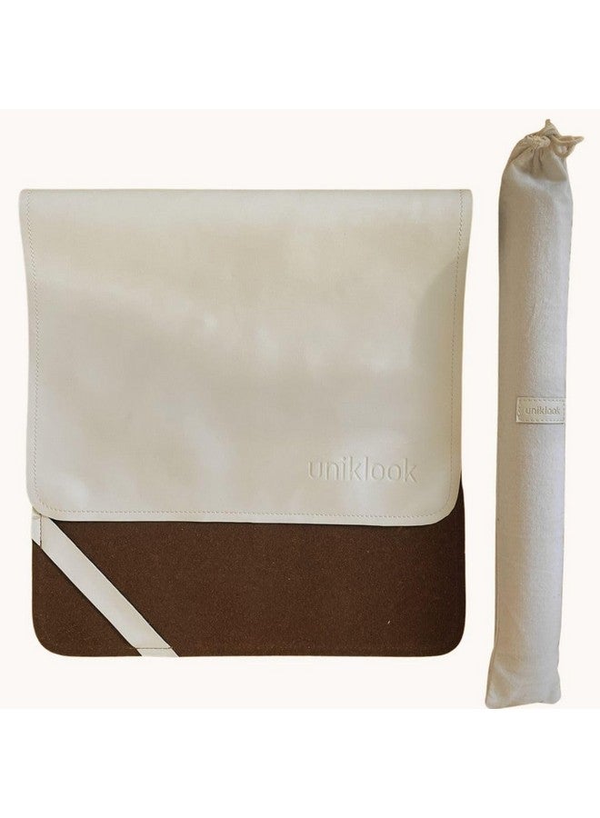 Uniklook Leather Portable Changing Pad for Baby- Vegan Leather Baby Changing Mat - Travel Baby Changing Mat - Baby Changing Mat - Multipurpose Portable Diaper Change Mat Waterproof 16"x30" - Image 1