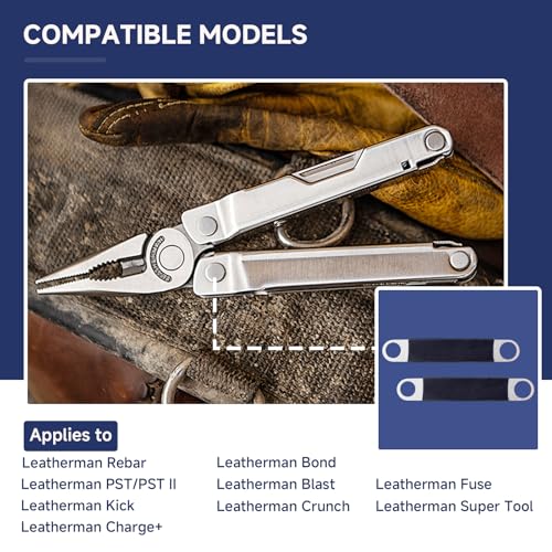 MUGLFPT (2PCS) Multi-Tool Medium/Large Knurled Nut Remover Wrench for disassembly, maintenance, cleaning and upgrading of various Leatherman tool models - an ideal complement to your Leatherman Multi-Tool - Image 3