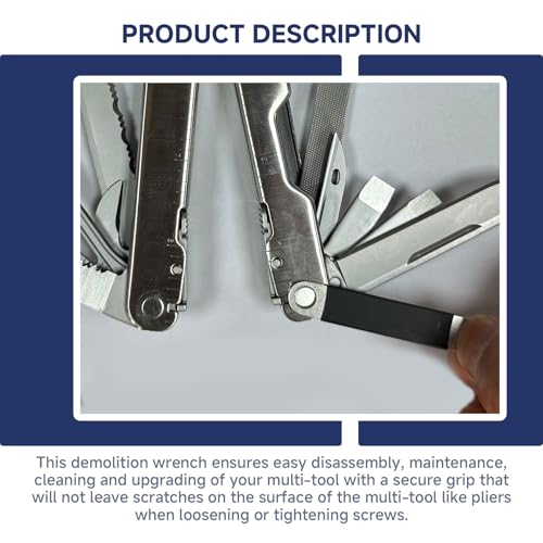 MUGLFPT (2PCS) Multi-Tool Medium/Large Knurled Nut Remover Wrench for disassembly, maintenance, cleaning and upgrading of various Leatherman tool models - an ideal complement to your Leatherman Multi-Tool - Image 5