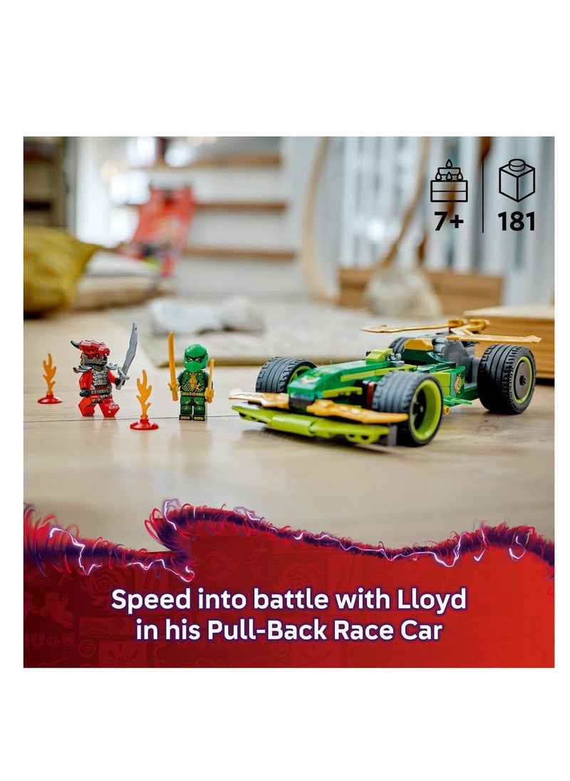 LEGO Ninjago Lloyd's Pull-Back Race Car Building Toy Set 71828