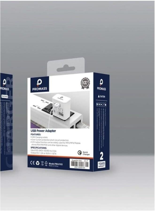 PROMASS Home wall charger 18w Supports fast charging for Galaxy and Huawei devices - Image 2