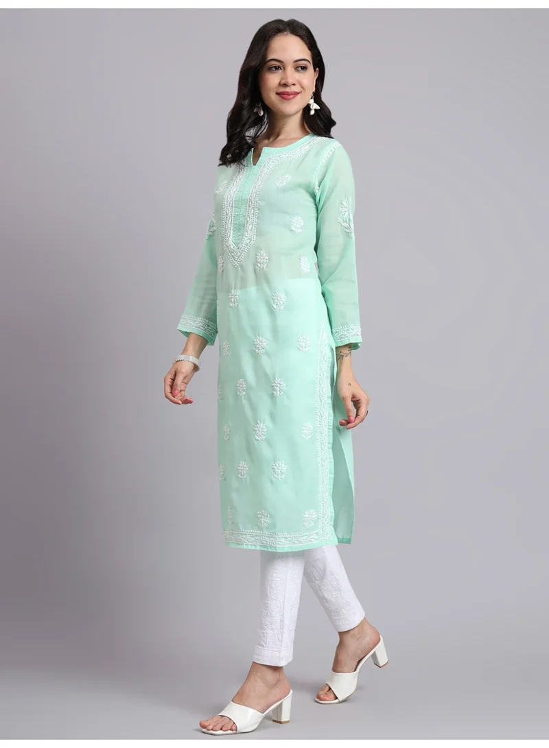Alaya  Hand Embroidered Chikankari Cotton Kurta-AL3999 for Women | Best Price UAE