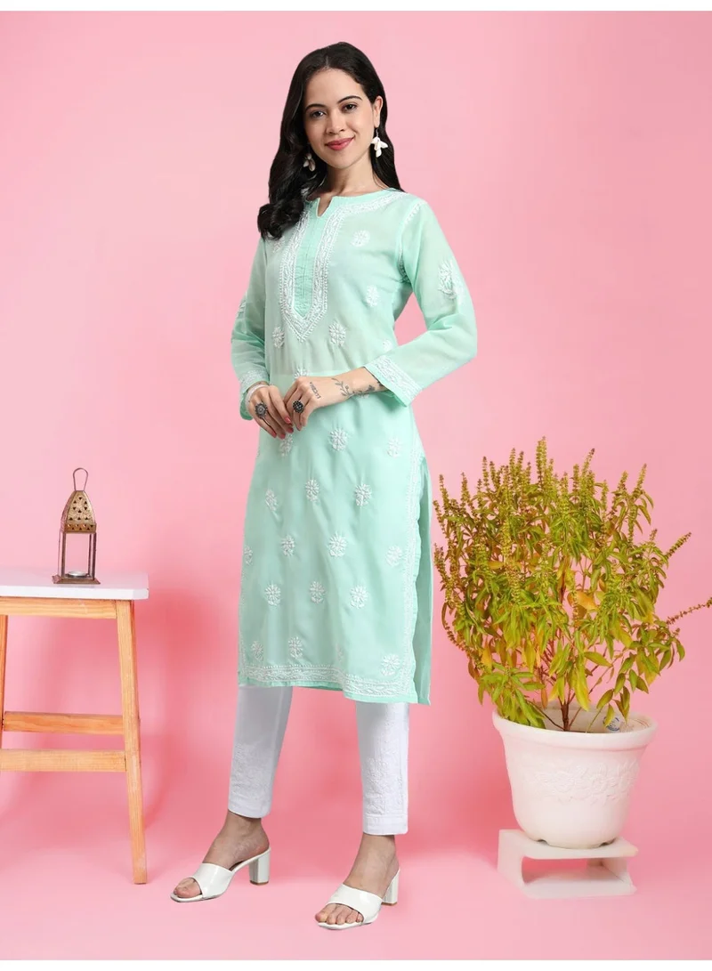 الايا كرتة مطرزة يدوياً بالقطن شيكانكاري