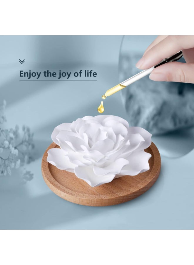 Suhatjia Passive Essential Oil Diffuser,Aromatherapy Passive Mini Ceramic Essential Oil Small Diffuser for Desk Office Home Gift (Roses) - Image 2