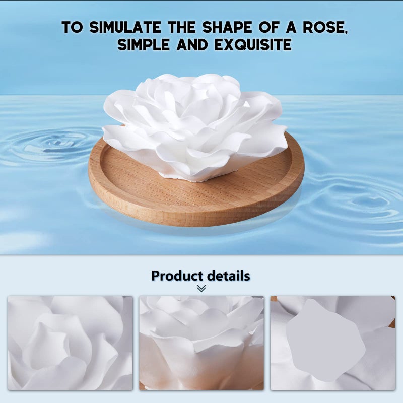 Suhatjia Passive Essential Oil Diffuser,Aromatherapy Passive Mini Ceramic Essential Oil Small Diffuser for Desk Office Home Gift (Roses) - Image 2