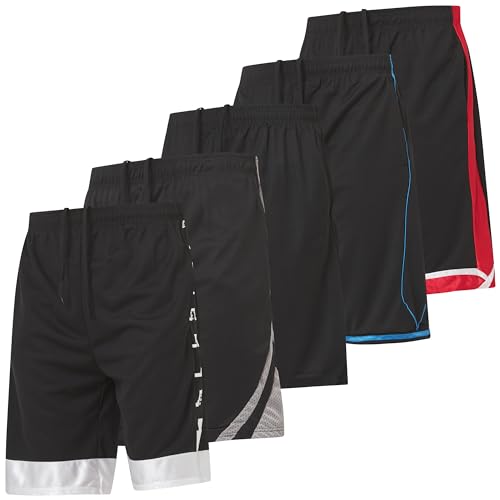 Ultra Performance 5 Pack Mens Shorts, Athletic Gym Shorts Workout Basketball Shorts for Men, X-Large - Image 1