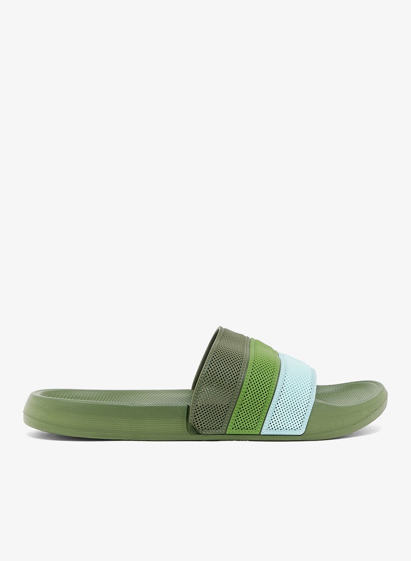 Seventy Five Perforation Detail Slides Sandals - Image 1