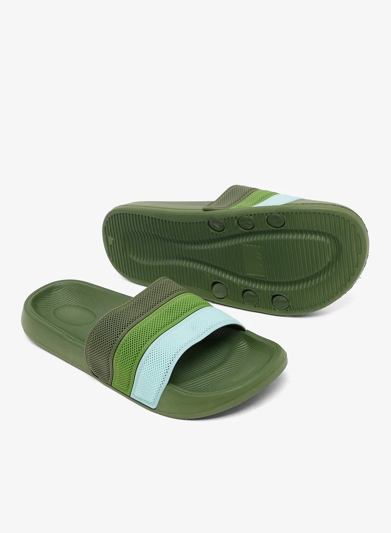 Seventy Five Perforation Detail Slides Sandals