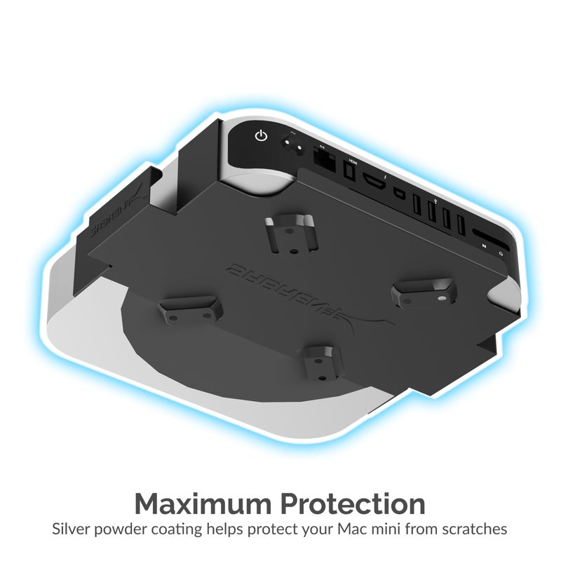 SABRENT Mac mini VESA Mount/Wall Mount/Under Desk Mount [Black] (BK-MABM) - Image 5