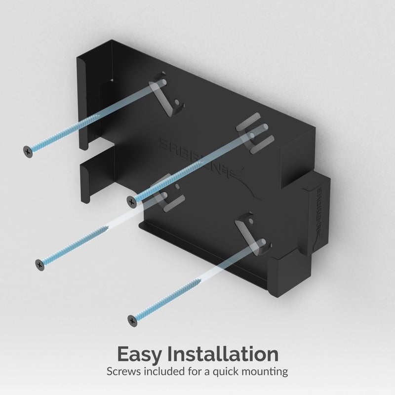 SABRENT Mac mini VESA Mount/Wall Mount/Under Desk Mount [Black] (BK-MABM) - Image 3