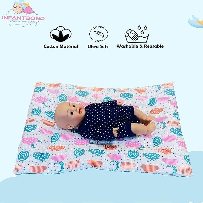 Infantbond New Born Baby Cotton Casual Bed | Godari | Toddlers Baby Bedding | Hand Carry Baby Mattress |Cradle Bed | Multi-Color (0-8 Months)(63 * 38CM) (2) - Image 4