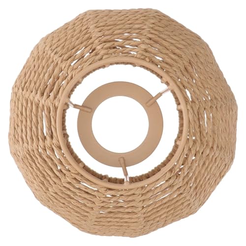 Koolouispoper Lampshade for Cover Table Lamp Rattan Lamp Pendant Light Vintage Hanging Lighter Cafe Restaurant Home Decor Retro Lampshade - Image 5