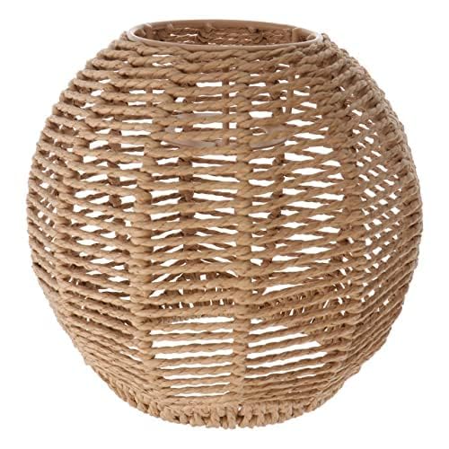 Koolouispoper Lampshade for Cover Table Lamp Rattan Lamp Pendant Light Vintage Hanging Lighter Cafe Restaurant Home Decor Retro Lampshade - Image 2