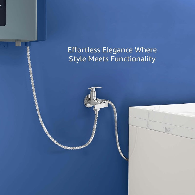 Planet 2 in 1 Angle Cock2 Way Angle Valve for Bathroom with Teflon Tap SamarChrome - Image 4