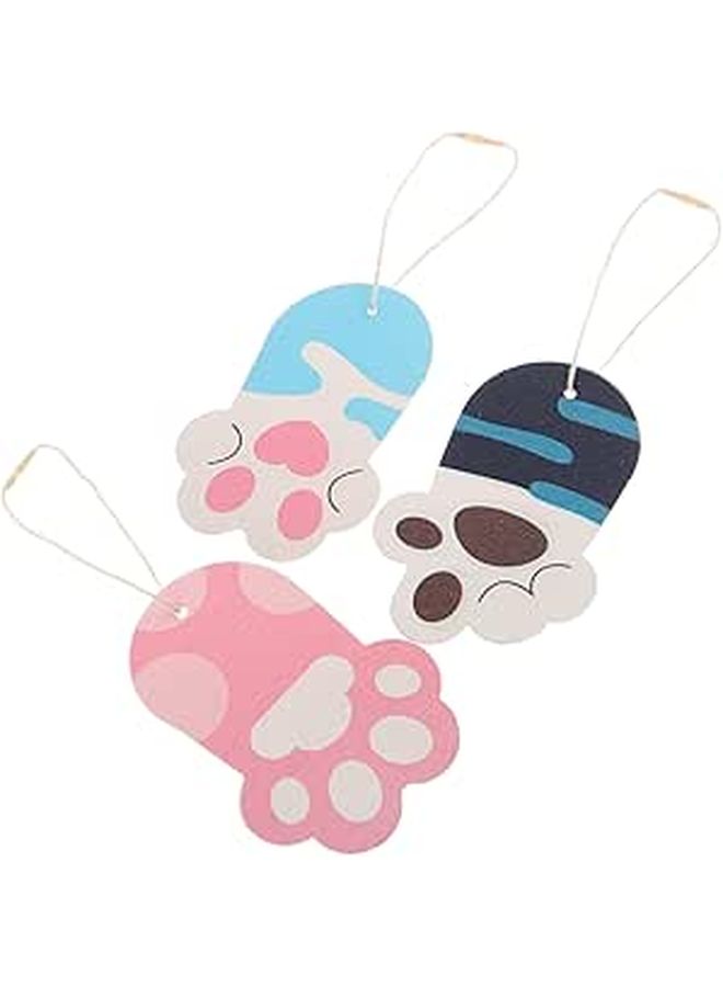 3Pcs Cat Paw Cellulose Sponge Scrubber Soft Compressed Wood Pulp Dishwashing Sponge Pads For Kitchen Cleaning Of Dishes And Pots - Image 1