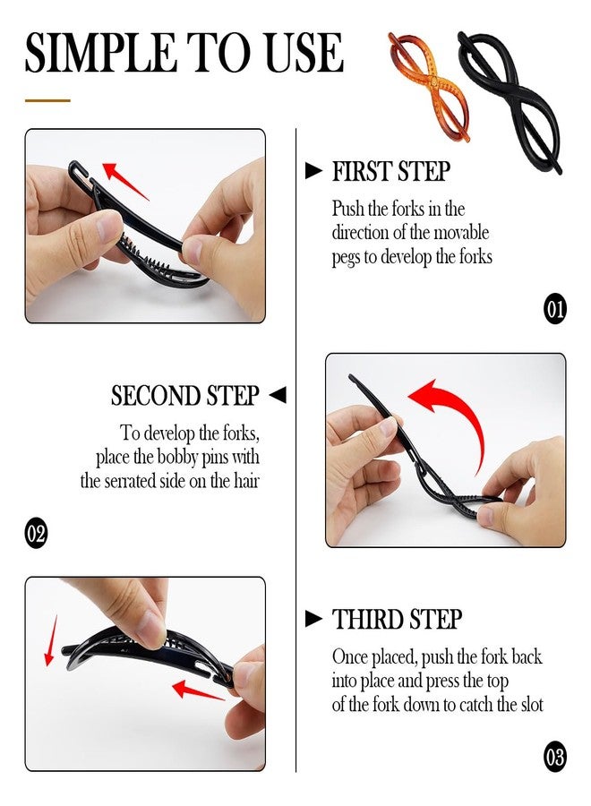 DOERDO DD 12 Pcs Hair Clips Hair Slider Pin Thru Barrette Clip Hair Braid Styling Tool for Women Lady Girls, Women Hair Accessories - Image 4