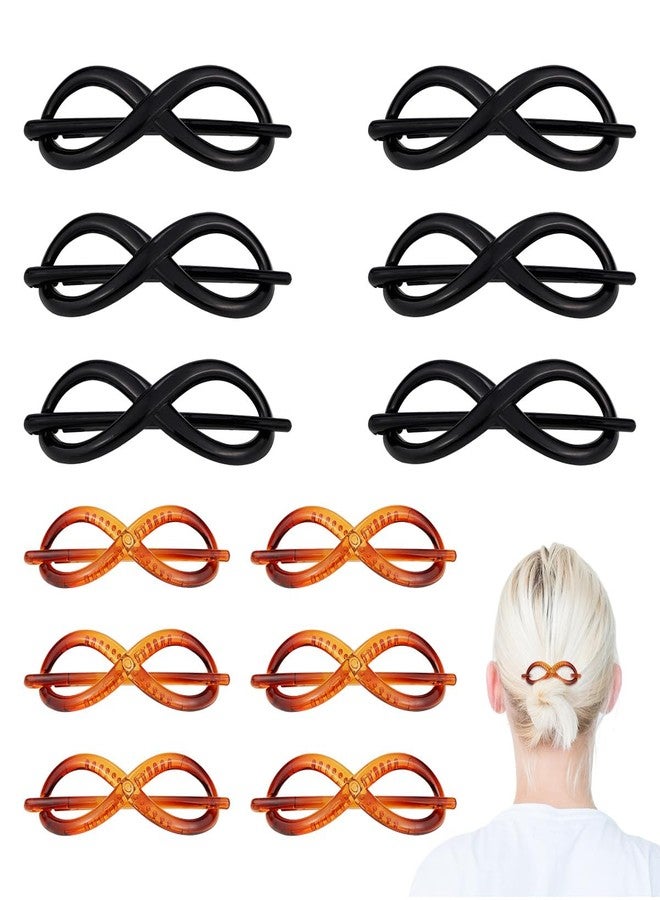 DOERDO DD 12 Pcs Hair Clips Hair Slider Pin Thru Barrette Clip Hair Braid Styling Tool for Women Lady Girls, Women Hair Accessories - Image 1