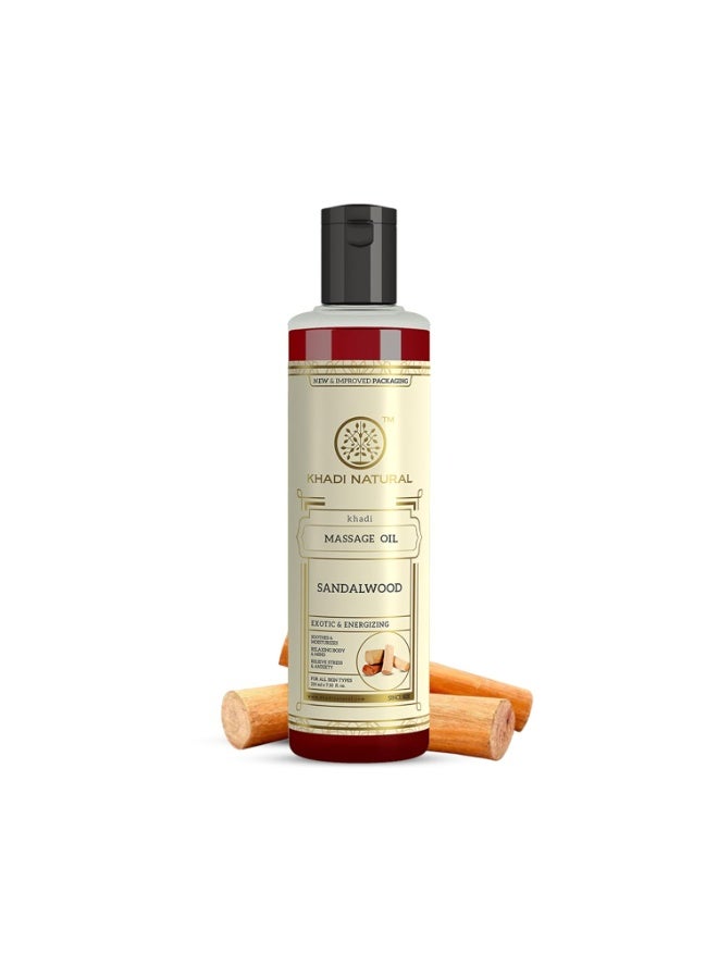 كادي نيتشورال زيت التدليك خادي بخشب الصندل الطبيعي 210 مل - Image 1