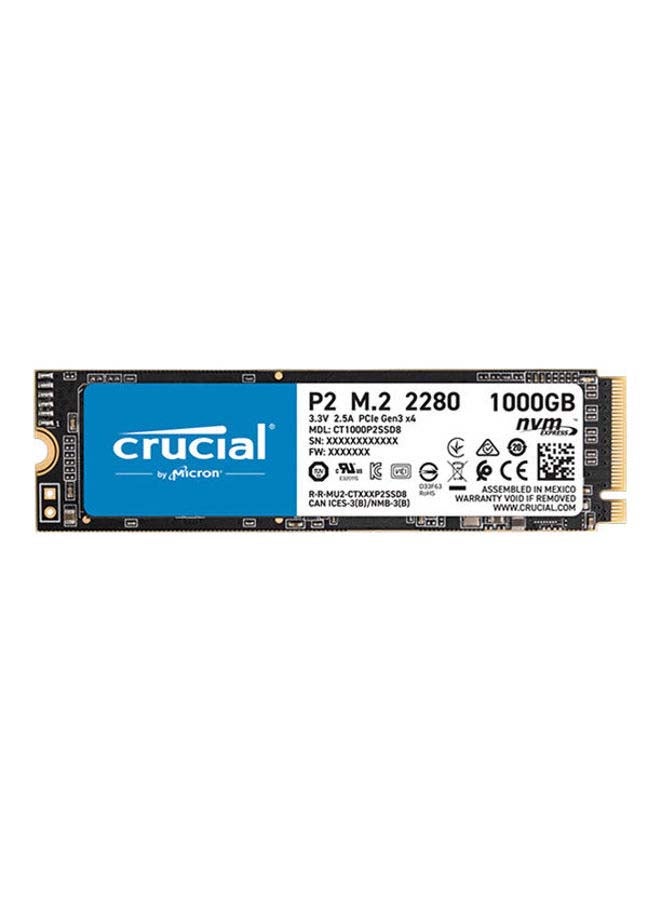 كروشيال محرك أقراص SSD داخلي P2 M.2 NVMe سعة 1 تيرابايت PCI-Express 3.0 3D Nand a يورو M.2 SSD داخلي 1 TB - Image 2