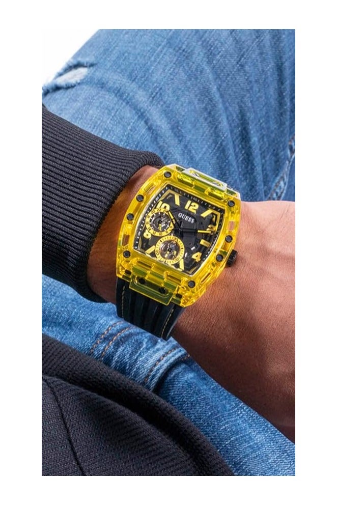 GUESS Men's Trend Casual Tonneau Diamond 43mm Watch - Image 2