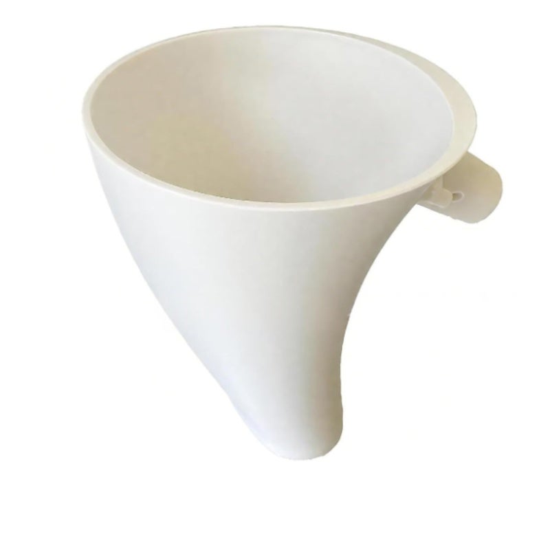 Mixer Attachment: White Durable Flour Funnel - Anti-Splash No-Mess Accessory for Tilt-Head Kitchen Mixer Baking - Image 1