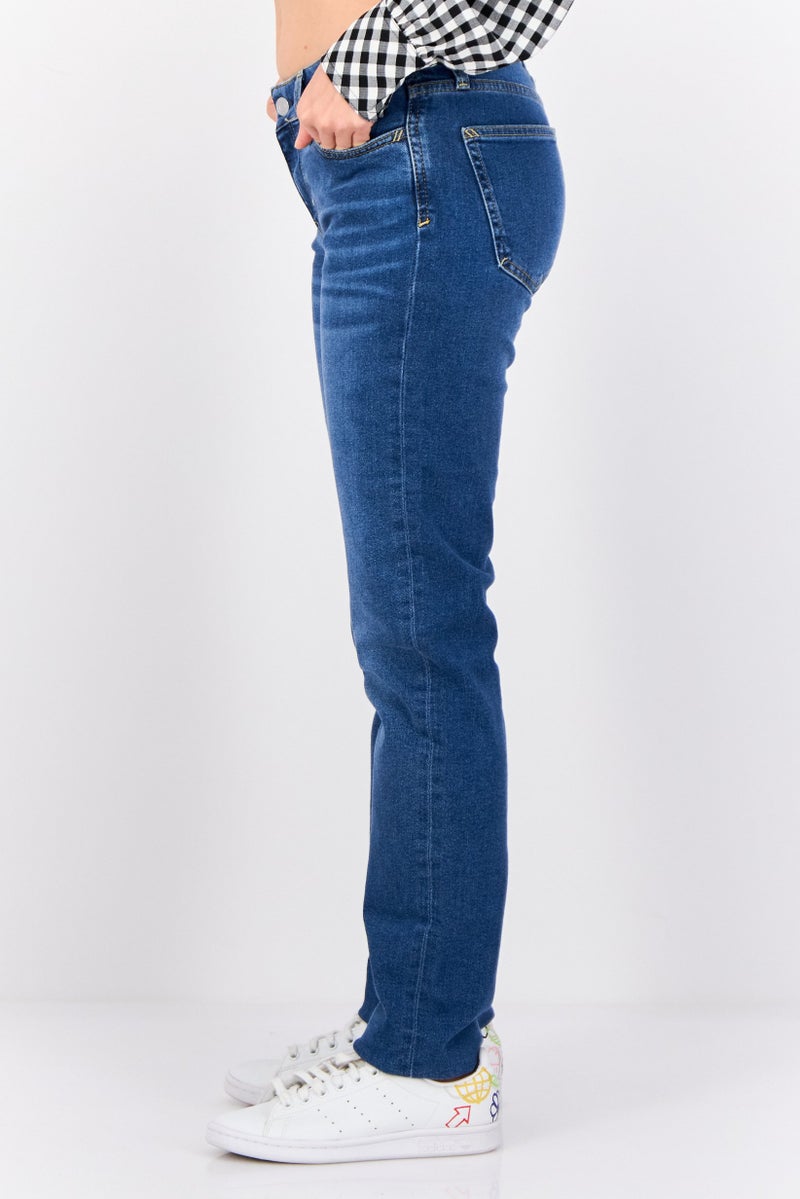 ESPRIT جينز نسائي بقصة مستقيمة، مغسول وقابل للتمدد، أزرق - Image 2