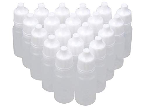 DIY Crafts DIY Crafts 20 Pcs Pack 5 ml White Transparent Plastic Dropping Bottles Vial of Liquid Eye Liquid Dropper White Plastic Empty Squeezable Dropper20 Pcs Pack 5 ml White Transparent  - Image 1