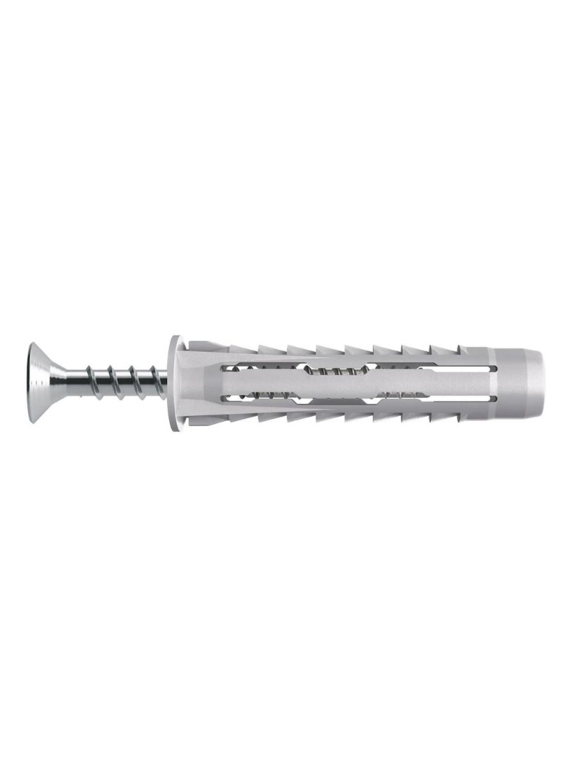 ACE - Diall Nylon And Steel Universal Wall Plug And Screw Pack 8 x 40mm 30Pcs - Image 1