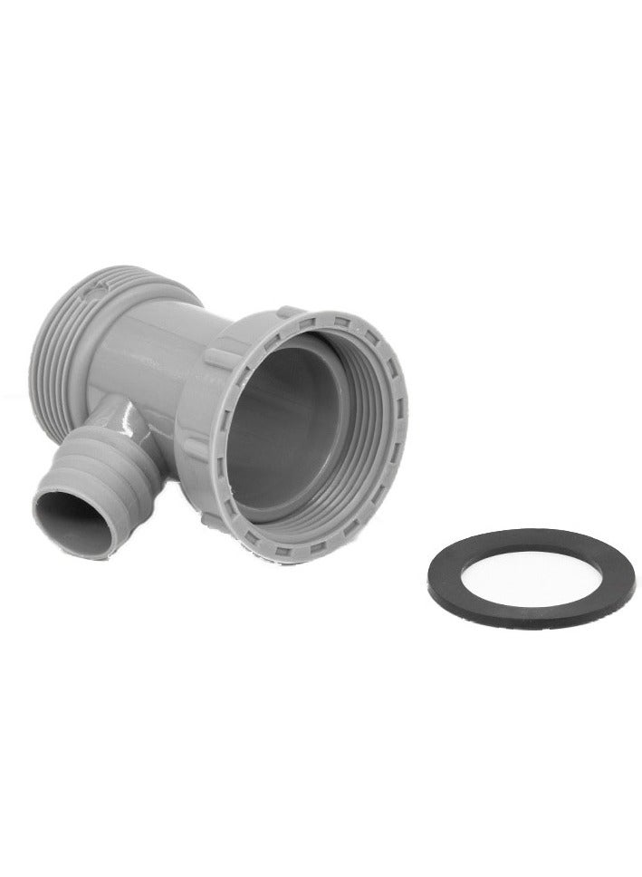 6PCS Water Pipe Accessories: Overflow Three-Way Washbasin Water Four-Way Overflow Water Pipe Accessories for Kitchen Single Sink Sink Row - Image 2