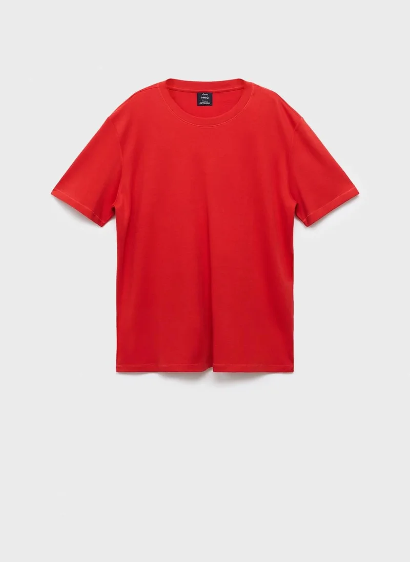 Mango Man Medium weight regular fit T-shirt