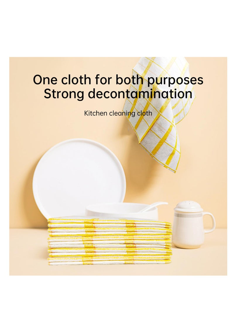 Excefore Fiber Cleaning Cloth, 30 Count Kitchen Dishcloth Fiber Towels, Mesh Dishwashing Cloth, Oil Dirt Cleaning Rag, Non-Stick and Highly Absorbent, Home Cleaning Supplies,  Ideal for Removing Grease - Image 4