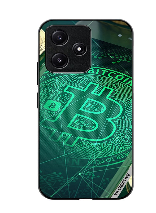 VR CREATIVE Protective Case Cover For Xiaomi Poco M6 Pro 5G Bitcoin Design Multicolour - Image 1