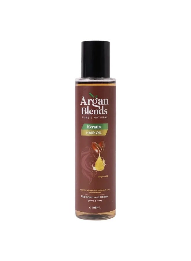 ARGAN BLENDS HR OIL KERATIN 195ML