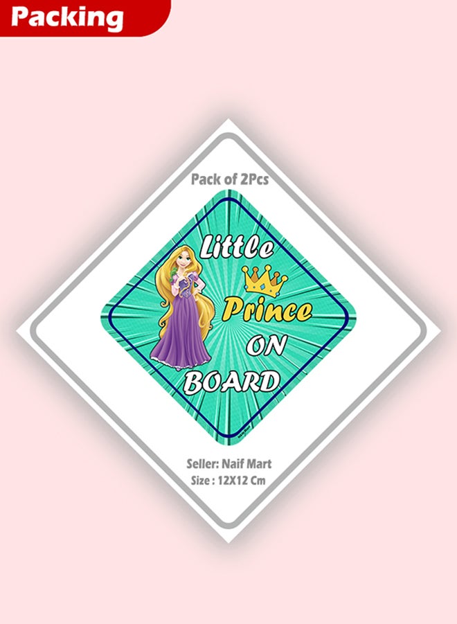 Baby ON Board Exterior Sticker Sign for Car Warning - Car Safety Signs - Easy to Install Waterproof 2pcs (Style J) - Image 3