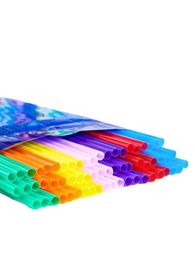 Straw Disposable Separate Packaging Children's Food Grade Plastic Handmade Special Changing Flexible Color Art Straw-Specifications:Bulk 50/bag  - Image 5