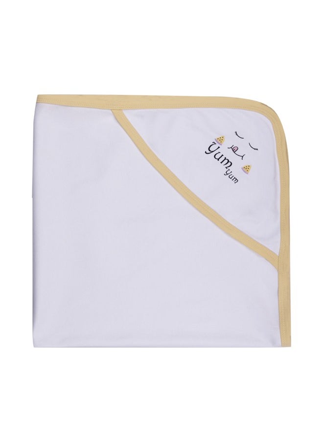 Babies Basic 7 Piece Unisex 100% Cotton Gift Set Include Bib, Pyjama, Mitten, Cap, Romper, Top And Bottom Set  - Image 4
