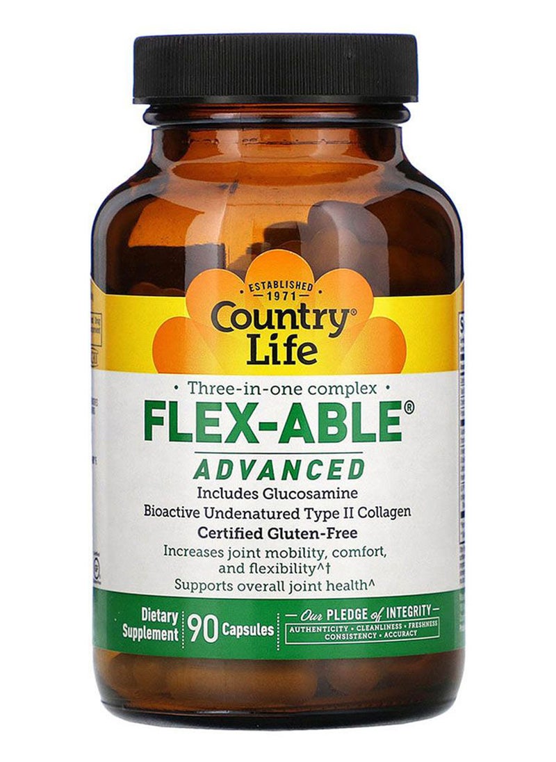 Country Life - Flexable Advanced Capsules With Glucosamine For Joint Health, Pack of 90's - Image 1