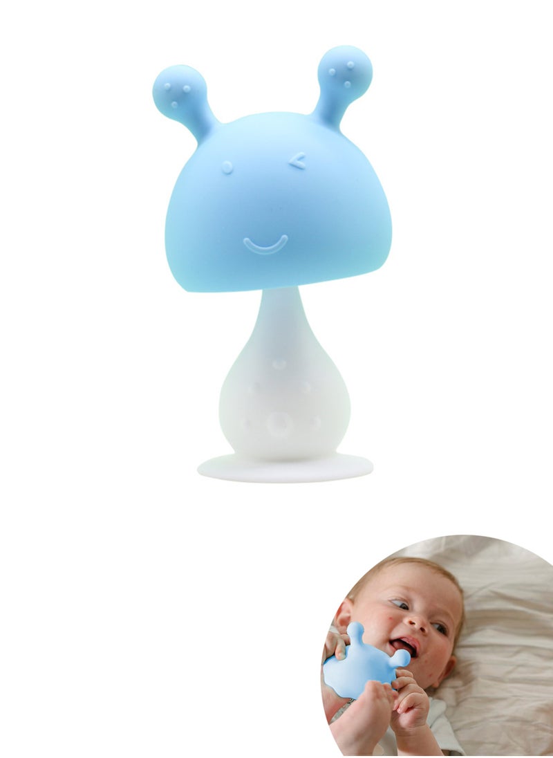 Jourvent - Super Soft Silicone Teether with Suction Base - Visually Stimulating and Easy to Grasp Toy for Baby Teething Relief - 3+ Months - Image 1