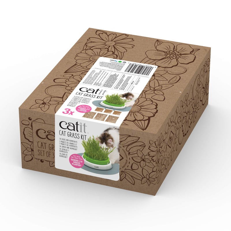 Catit Cat Toys Cat Grass Seeds (Set of 3) - Image 1