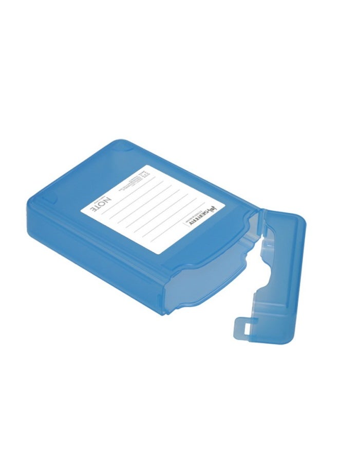 Generic Seatay Shuolitai HD302 Mobile Hard Disk Box/protective Box/pp Box Hard Disk Holder/hard Disk Box Storage Bag-Color:Blue Translucent  - Image 1