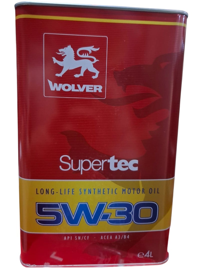 WOLVER 4-liter German-made 5W-30 engine oil for 10,000 km - Image 1