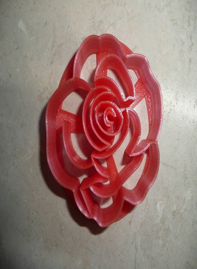 YNGLLC ROSE FLOWER SET OF 2 SIZES CONCHA COOKIE CUTTERS MEXICAN SWEET BREAD STAMPS MADE IN USA PR1760 - Image 3