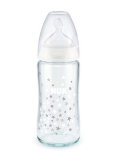 First Choice+ Bottle Glass TC 240ML Silicone 1M