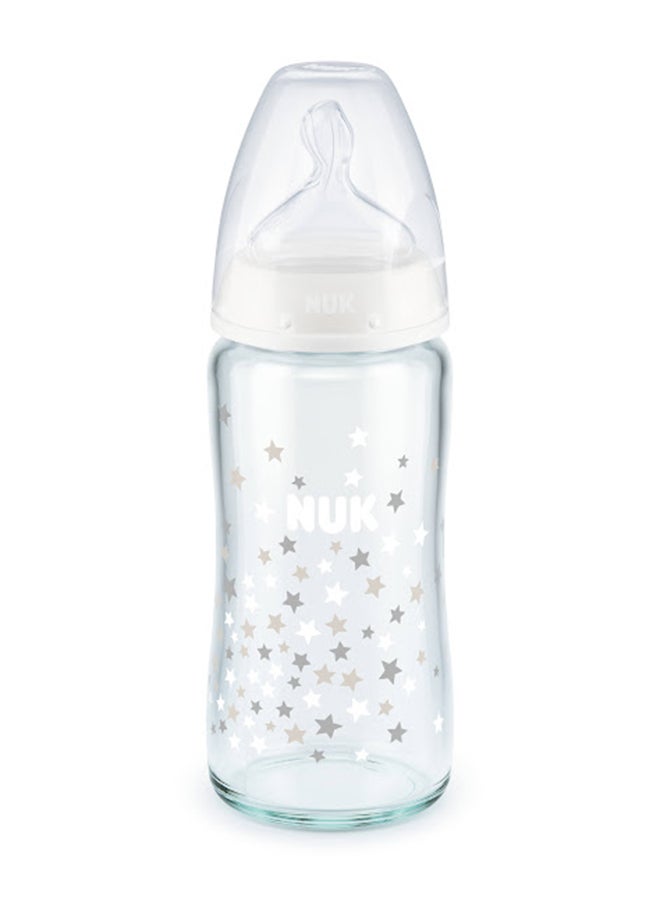 NUK - First Choice+ Bottle Glass TC 240ML Silicone 1M - Image 1