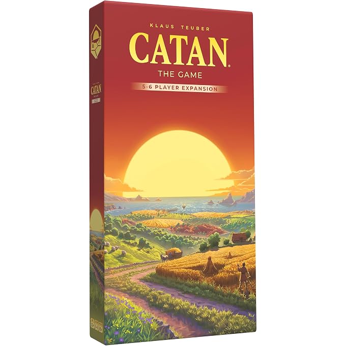 Catan 5-6 Player Board Game Expansion (6th Edition) Strategy Game ADD-ON, Requires the Base Game (Sold Separately), Ages 10+, 5-6 Players, 90+ Minute Playtime | Add More Players to Your Adventure, Ages 10+, 3-6 Players, 60-90 Minute Playtime - Image 1