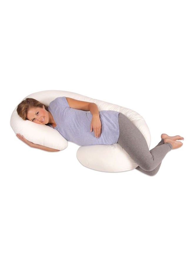 Sleep night C Shape Comfortable Maternity Pillow Microfiber Grey  - Image 2