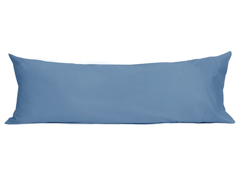 Sunflower Body Pillowcase 100% Cotton Long Pillow Cover/Case Envelope Closure 1 Pack, 20Ã—54 inches Copen Blue, Soft and Breathable - Image 1